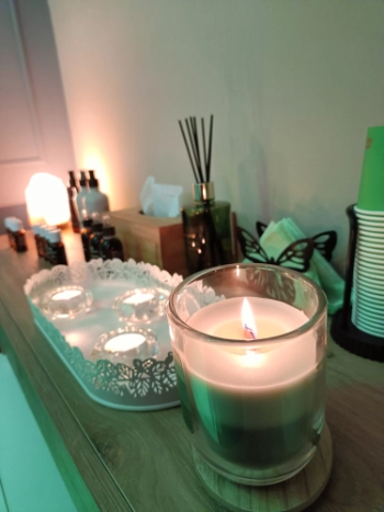 dettaglio hair spa candele